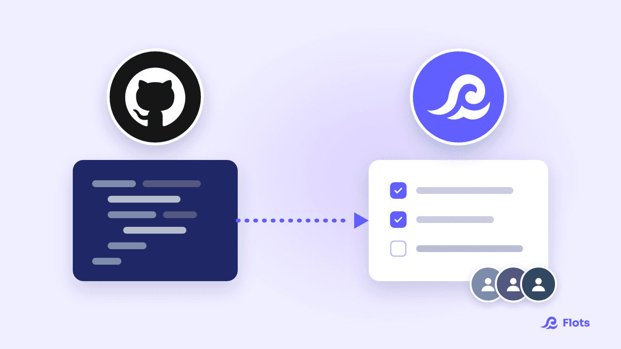 Intégration GitHub de Flots pour suivre les tâches de développement en équipe
