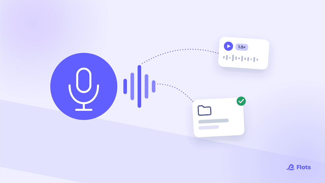 Notes vocales : enregistrez un mémo audio dans Flots