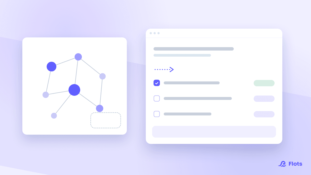 Note Markdown et tâches datées réunies dans le même espace Flots